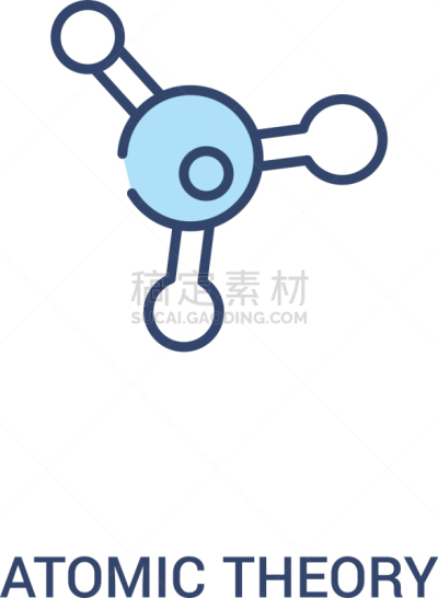原子,理论设计标签,概念,两个物体,图标,线条,极简构图,轮廓,白色,化学制品