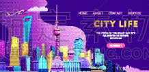 上海,城市,商务,云,技术,模板,建筑业,蜘蛛网