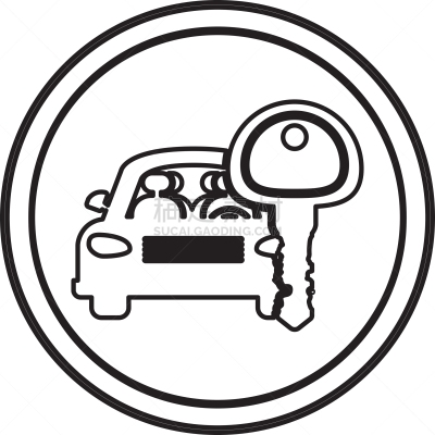 汽车,国境线,圆形,钥匙,轮廓,偏远的,安全的,交通,技术,剪影
