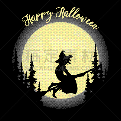 女巫,充满的,森林,扫帚,夜晚,白昼,事件,请柬,聚会