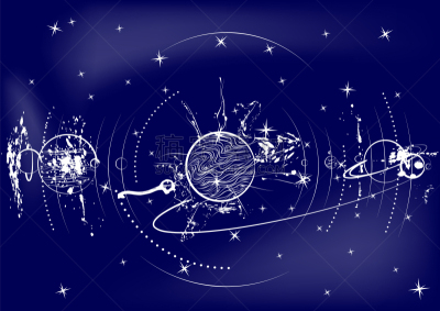 行星,天空,球体,空间探索,幻想,天文学,太空,图像,矢量,地球形
