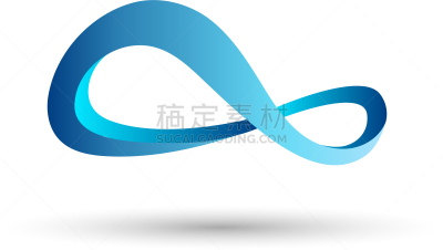 品牌名称,数字8,抽象,多样,麦比乌斯带,分离着色,创造力,闪亮的,无限,弯曲
