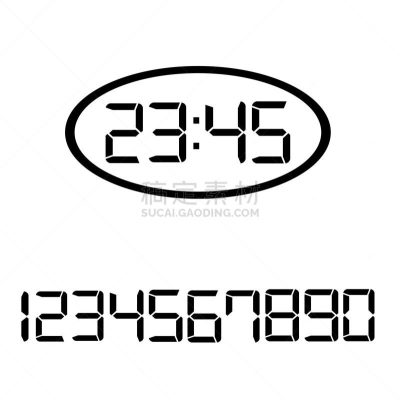数字时钟,白色背景,数字化显示,时间,背景分离,一个物体,钟面,图像,复古风格,无人