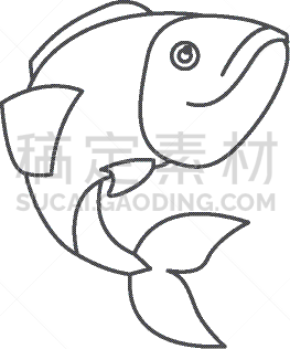 鲈,草图,自然,海产,野生动物,鲔鱼,海洋,巨大的,动物,剪影