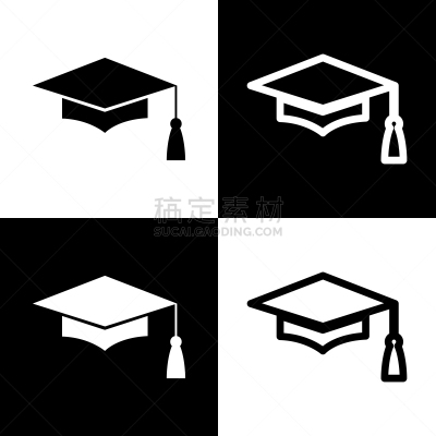 学位帽,符号,白色,国际象棋,图像,教育,毕业