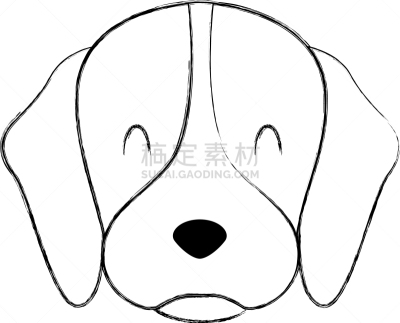 可爱的,狗,吉祥物,图标,分离着色,宠物,自然,纯种犬,图像,爱