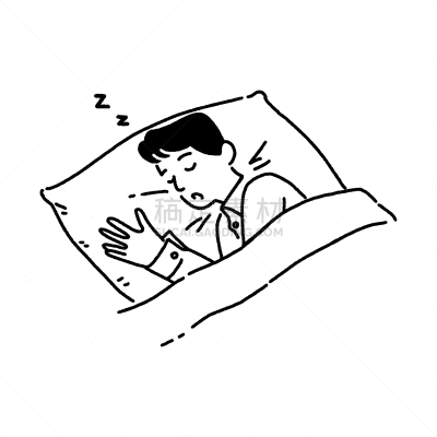 矢量,床,绘画插图,青年男人,表现积极,概念,室内过夜,高雅,举起手,睡觉