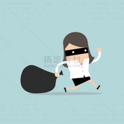 面具,夜贼,女商人,商务,浣熊,女人,包,偷盗,追击