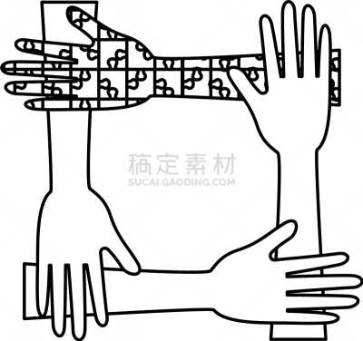 团队,手,谜题游戏,商务,人,部分,解决,休闲,联系