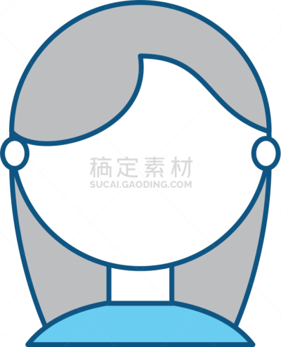 空白的,青年女人,卡通,白色,商务,人,概念,肖像,图像,违约