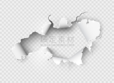 洞,撕破的,透明,纸,白色,分离着色,文字,床单,图像,破碎的