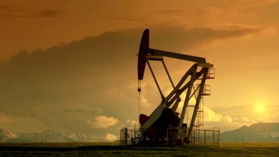   日落石油和天然气Pumpjack