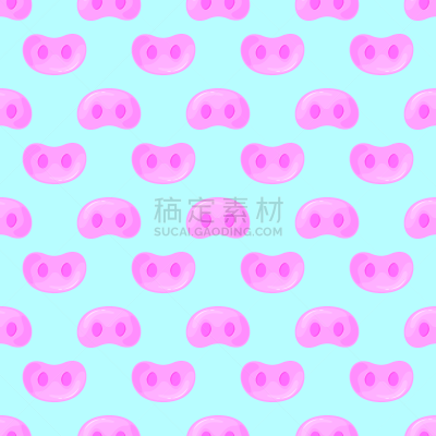 猪,四方连续纹样,猪嘴,新年前夕,裹住,礼物,农业,可爱的,传统
