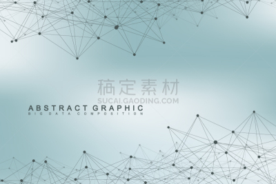 几何形状,分子,背景,插画,深的,健康保健,主机,复杂,生物科技,技术