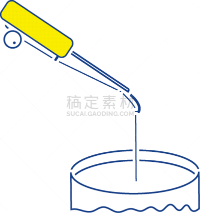 冬天,图标,钓具,分离着色,可爱的,洞,池塘,杆,钓鱼,收集