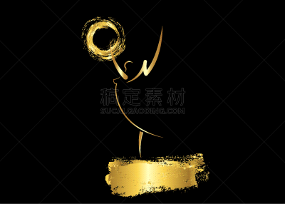 黄金,奖,雕像,星形,概念,奥斯卡奖,白昼,贝弗利山,名声,闪亮的
