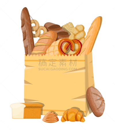 面包,纸,计算机图标,购物袋,烘焙师,谷物,精神振作,清新,多样,收集