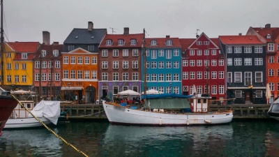 哥本哈根Nyhavn的Timelapse