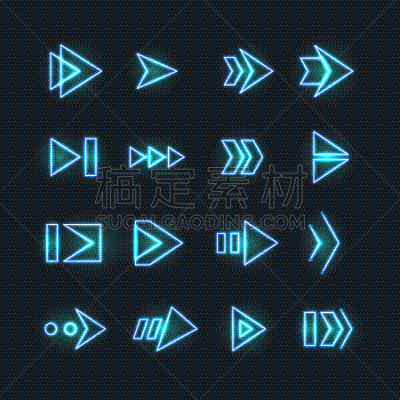 指示棒,方向,霓虹灯,箭头符号,下一个,模板,光标,图像特效,复古,写实