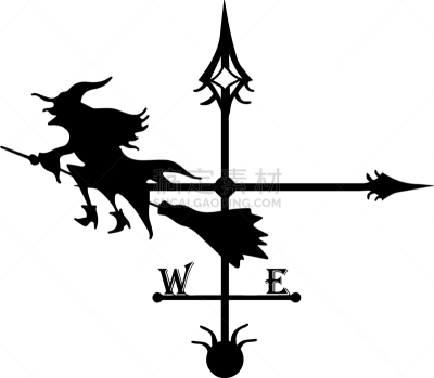vane chimney decoration iron tenderloin baba yaga
