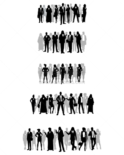 男商人,人群,中等数量人群,分离着色,白色,商务,人,男人,女商人,收集