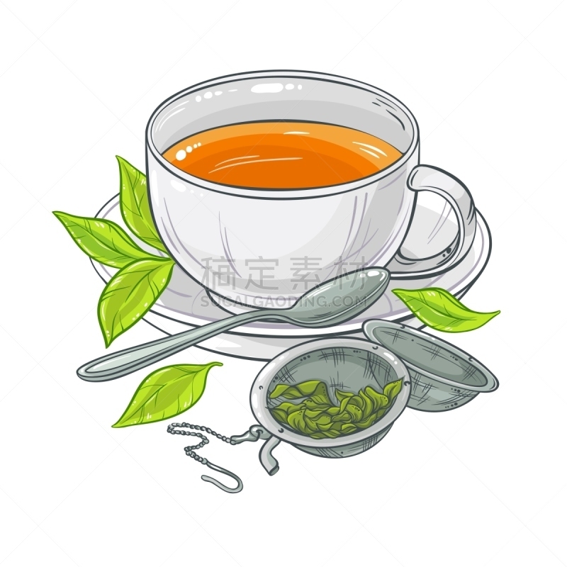茶杯,茶,饮料,自然,球体,草本,绿茶,金属,滤茶器,杯