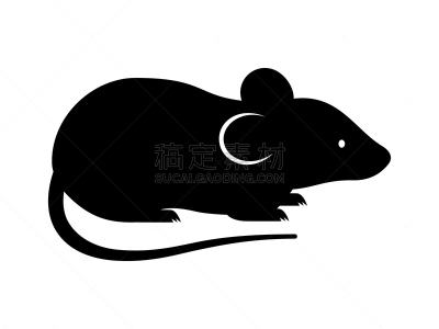 阴影,矢量,鼠,老鼠,可爱的,小路,啮齿目,激光,剪影,切断