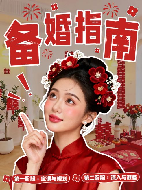 备婚攻略指南分享人像小红书封面预览效果