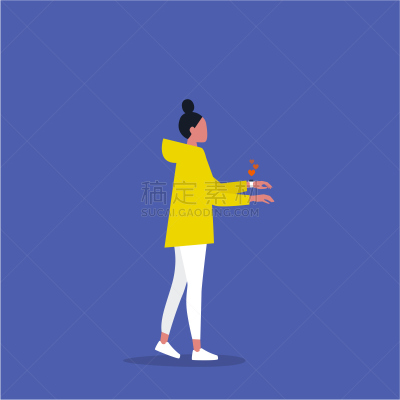 智能手表,女性,性格,绘画插图,青年人,传媒,想法