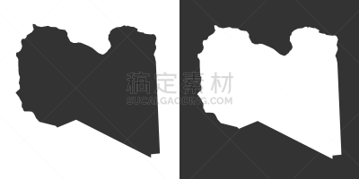 利比亚,轮廓,白色,边界,符号,背景分离,垂直画幅,灰色,全景,图像