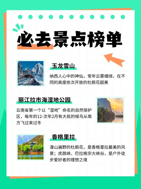 旅游出行经典推荐小红书封面预览效果