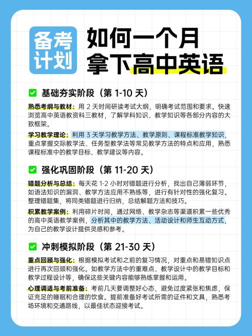 教育科普攻略备考小红书配图预览效果