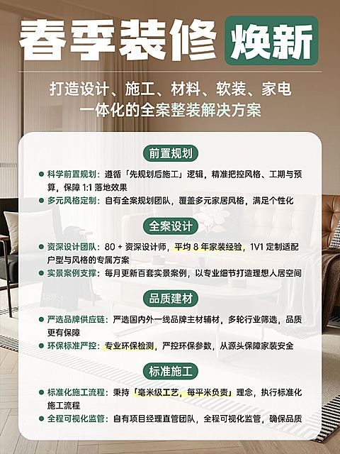 春季房屋整修装修服务介绍小红书配图