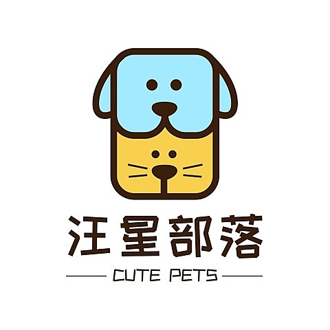 宠物行业线条拟物LOGO