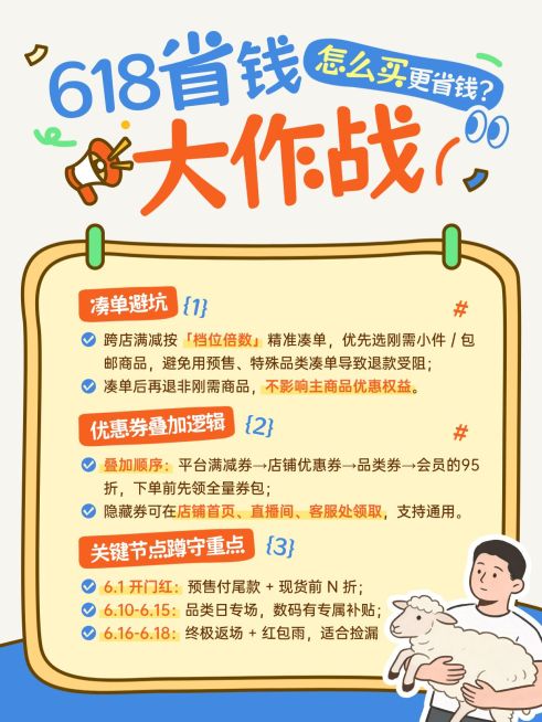 618节点营销通用促销感小红书封面预览效果