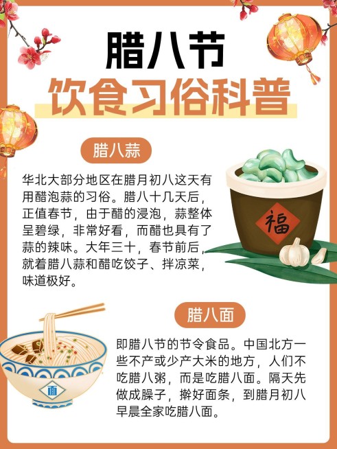 腊八节节日科普小红书套装配图aigc预览效果