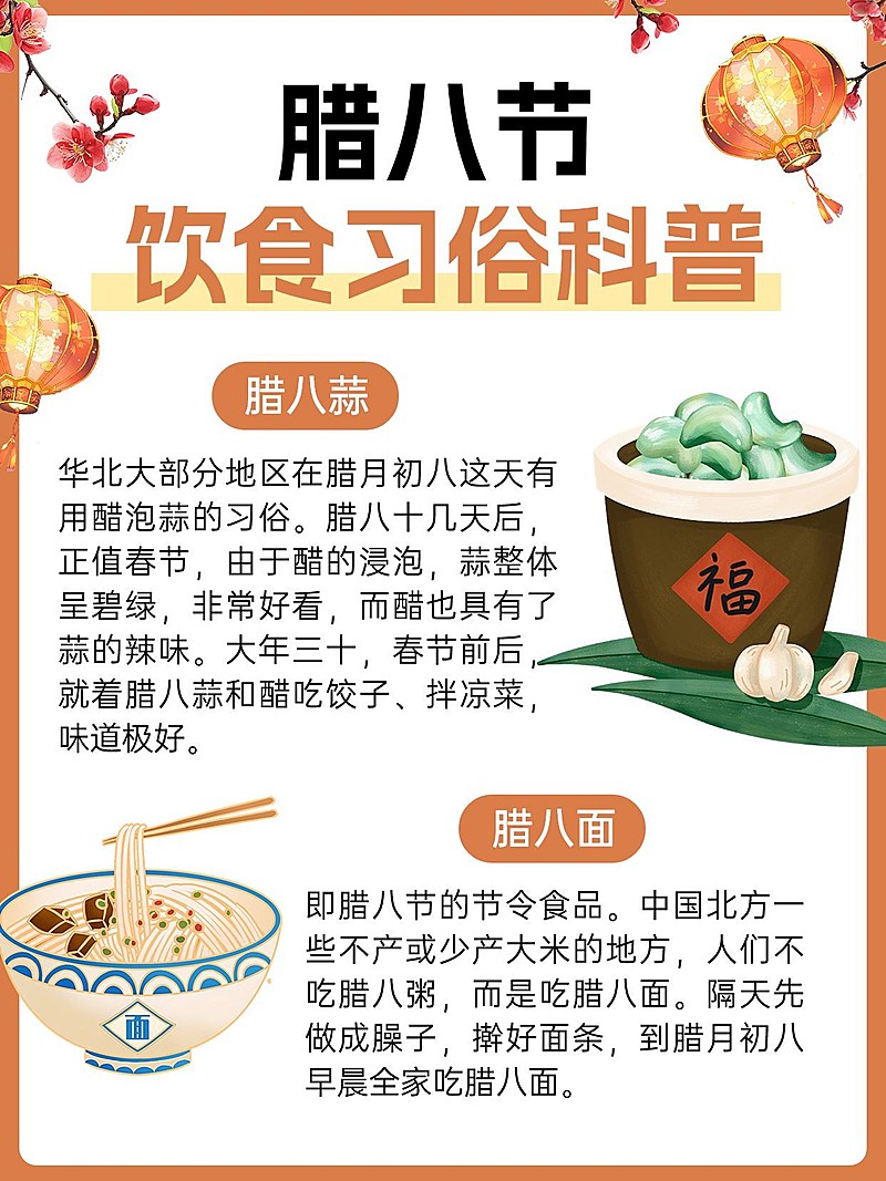 腊八节节日科普小红书套装配图aigc