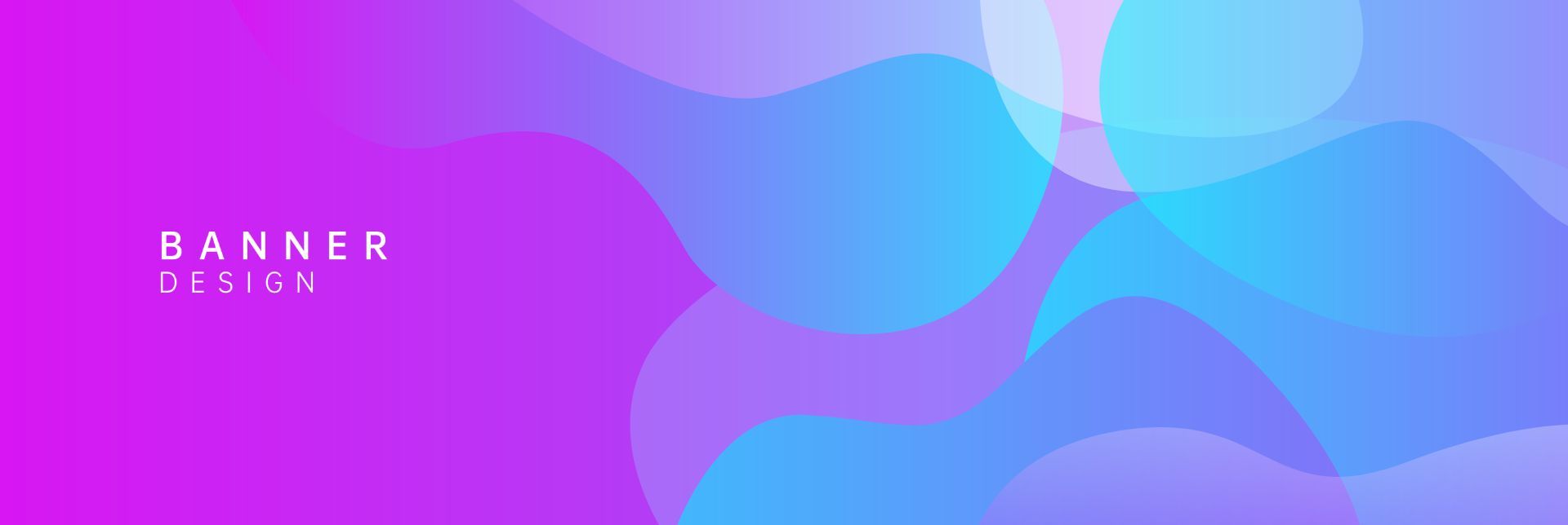 抽象艺术宣传banner海报