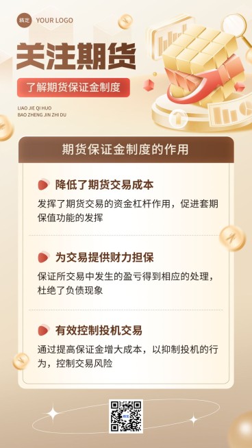 2306PM-金融基金业&期货业（补足空白内容）-期货保证金制度科普-长图+手机海报套装预览效果