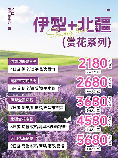 旅游出行伊犁北疆出行服务介绍小红书封面