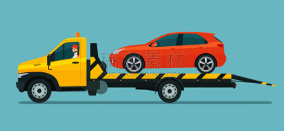 拖运卡车,汽车,掀背车,矢量,司机,扁平化设计,绘画插图,商务,运送