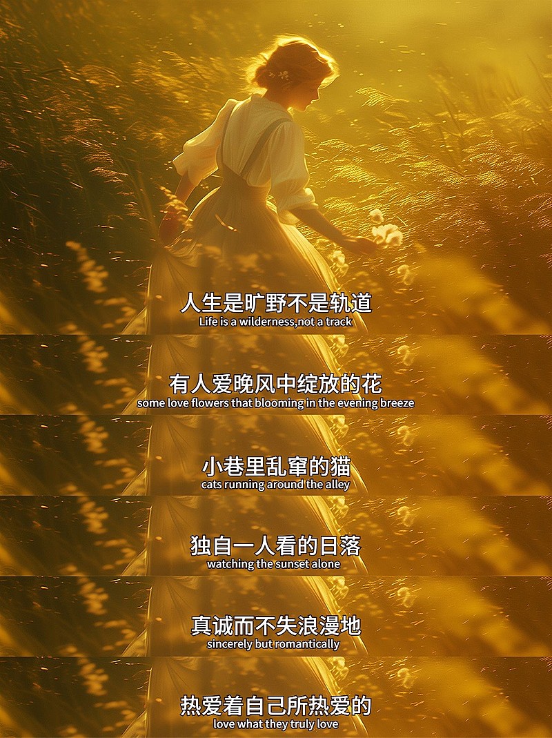 情感台词文案语录AIGC小红书封面