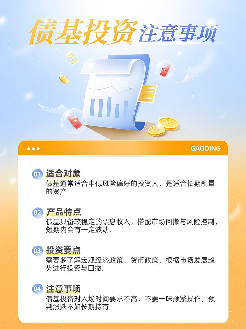 金融债基投资注意事项知识科普小红书配图