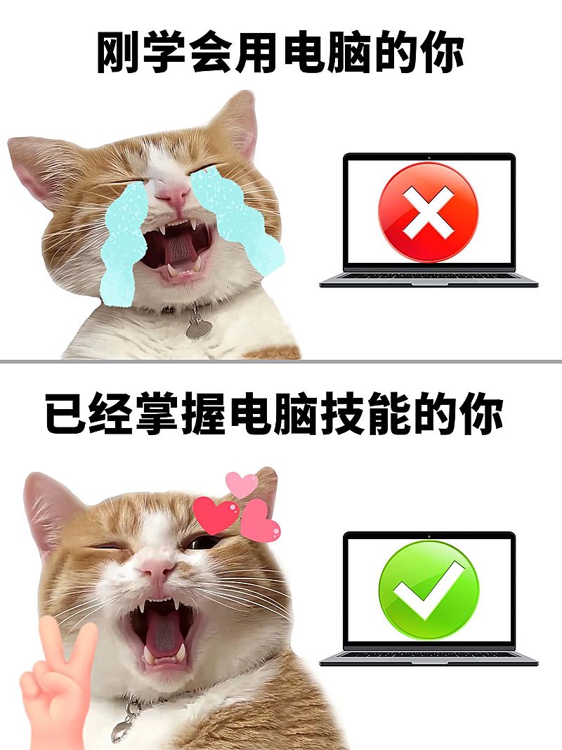 教育吸睛表情包对比梗图小红书封面aigc