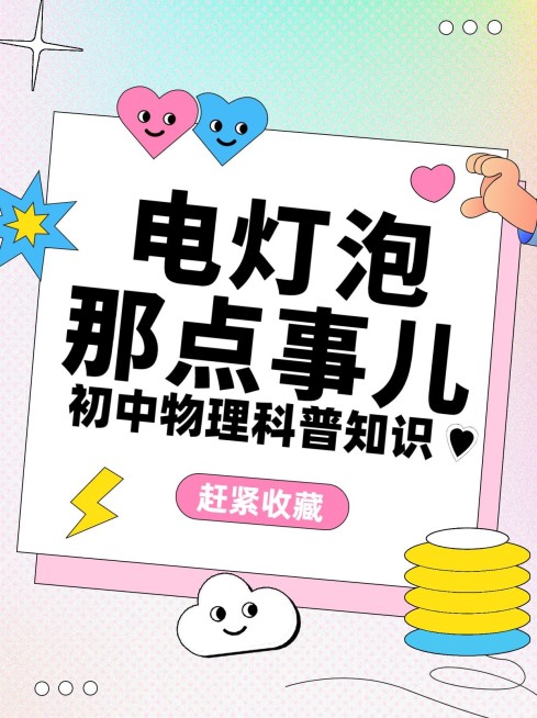 初中教育知识科普简约卡通小红书配图预览效果