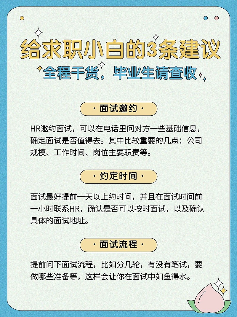 简约求职应聘职业职场小红书配图