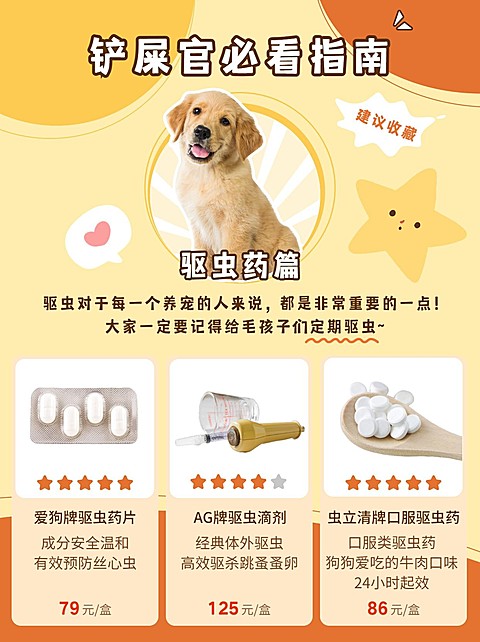 卡通可爱萌宠宠物喂养攻略产品营销小红书封面配图