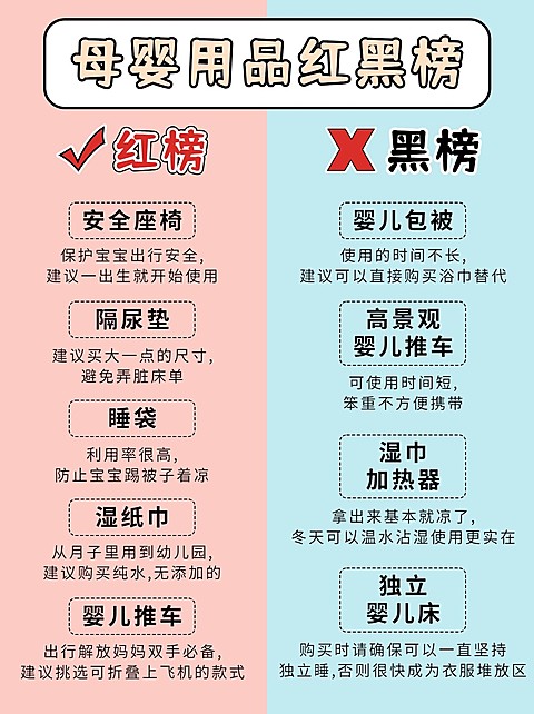 母婴纸尿裤产品测评红黑榜对比小红书配图