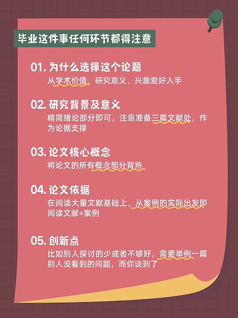 毕业季知识注意事项小红书配图