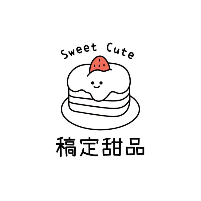 卡通感可爱感烘焙甜品图标LOGO预览效果